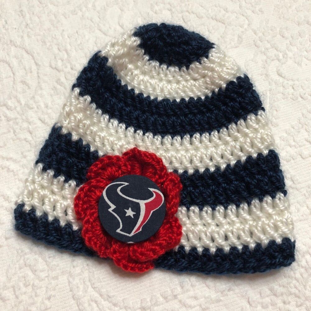 Beanie for Babys NFL Houston Texans Hat Homemade